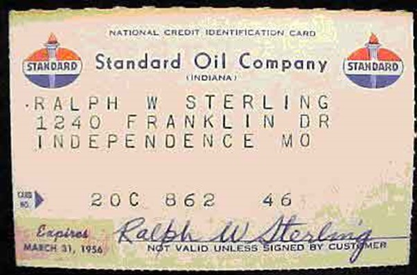 Рис. 1. Изображение карты на плотной бумаге, выпущенной фирмой «Standard Oil Company»